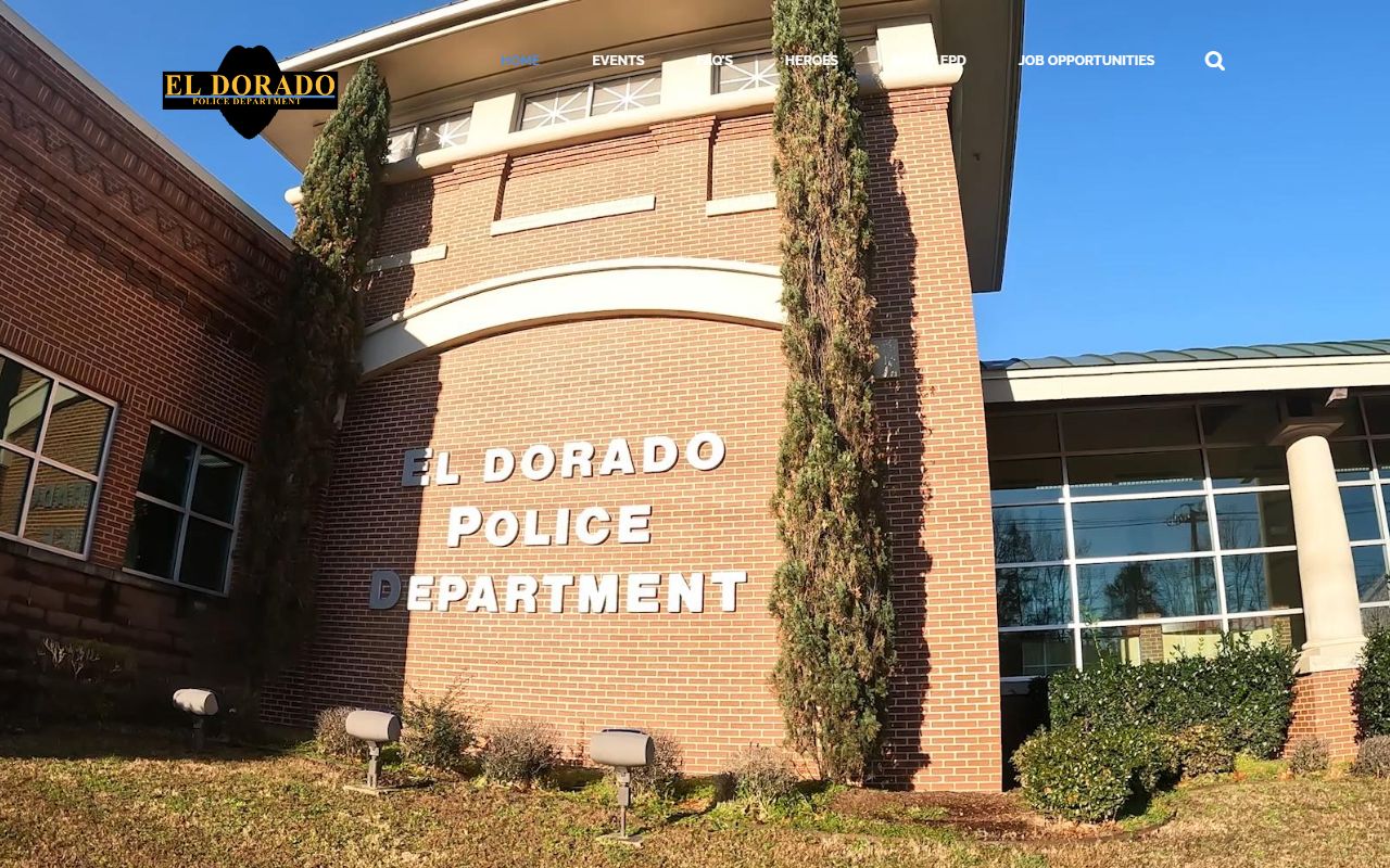 El Dorado Police Department records for inmate population