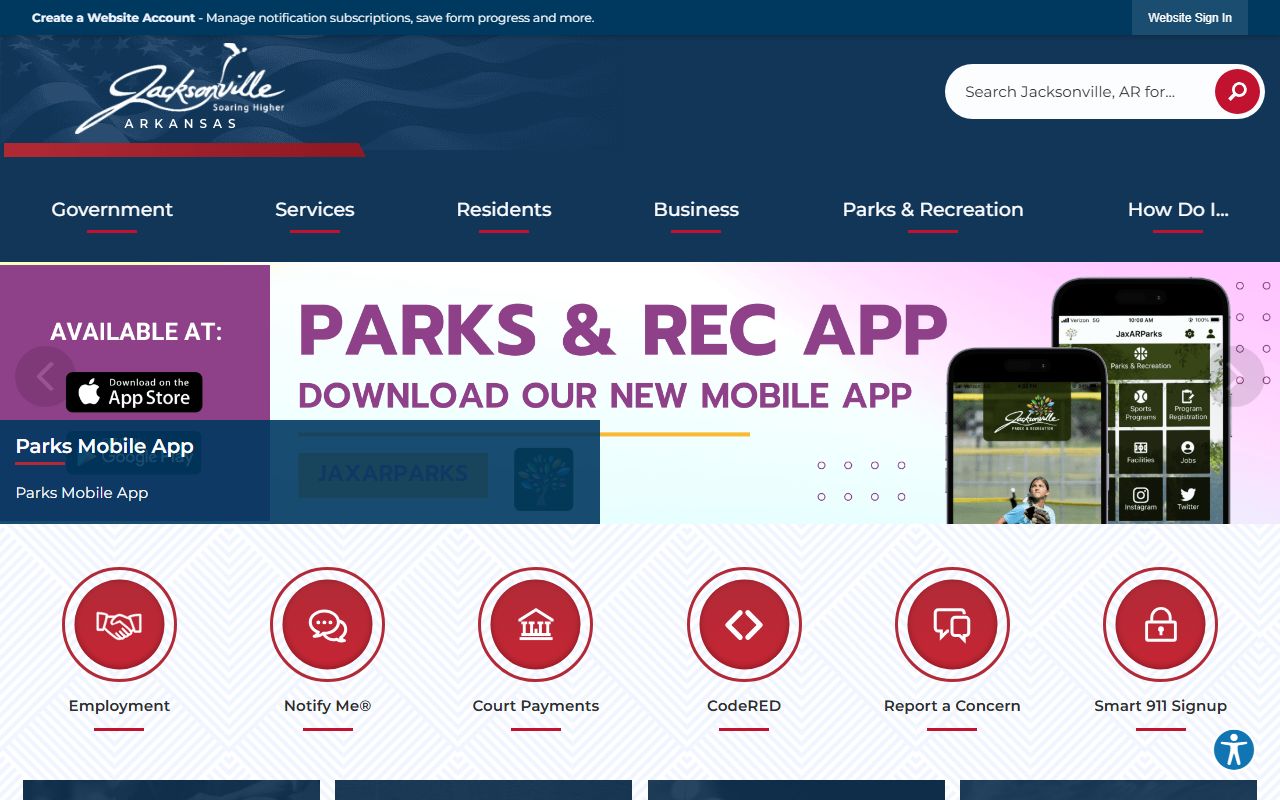 Jacksonville Police Department inmate population page