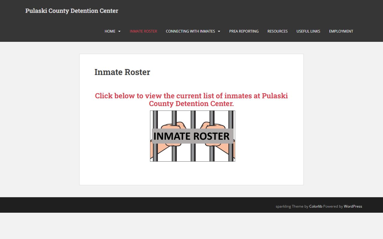 Pulaski County inmate population roster for Jacksonville