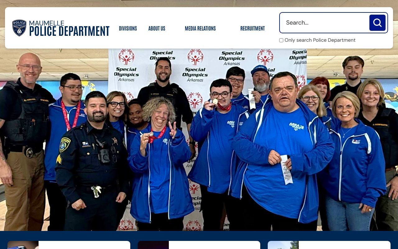 Maumelle Police Department inmate population page