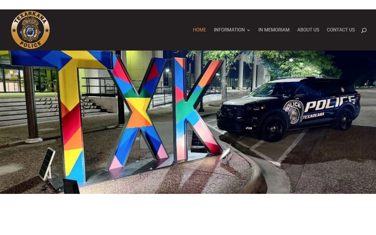 Texarkana Arkansas Police main site inmate population