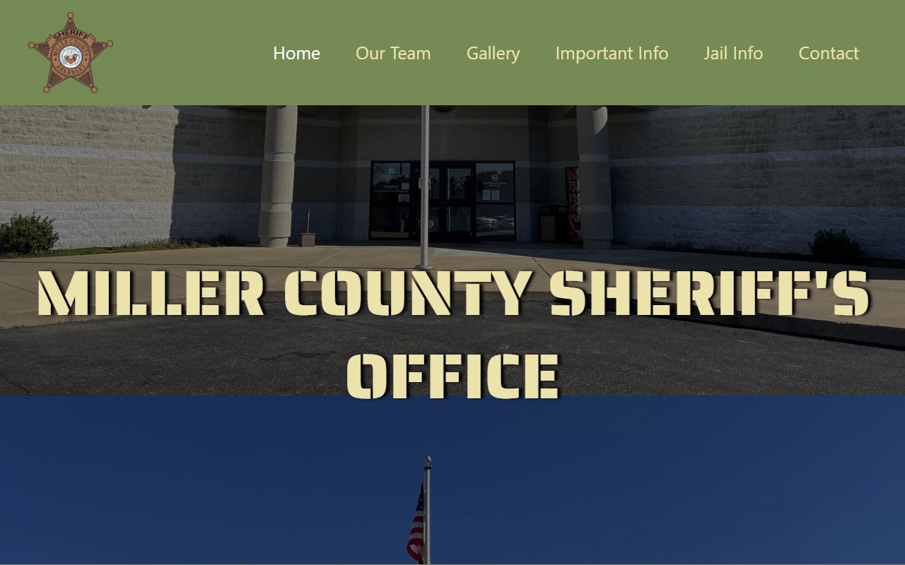 Miller County Sheriff Office website for Miller County inmate population