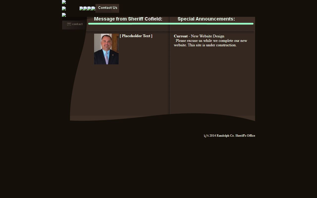 Randolph County Sheriff inmate population site