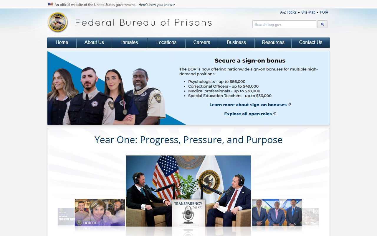 Federal Bureau of Prisons Arkansas inmate population